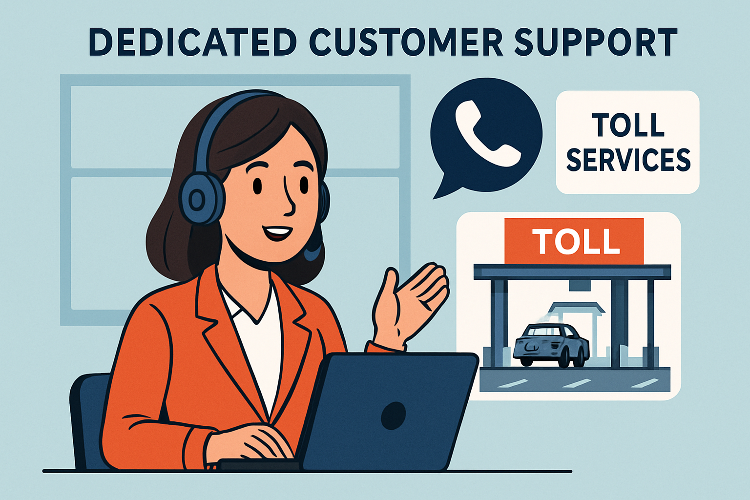 Dedicated customer support for toll services